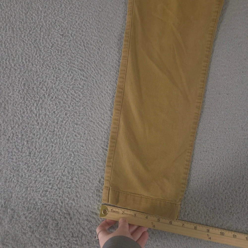 Gap Pants Mens 34x32 Tan Essential Khaki Slim Fit Stretch GapFlex Chino Trousers